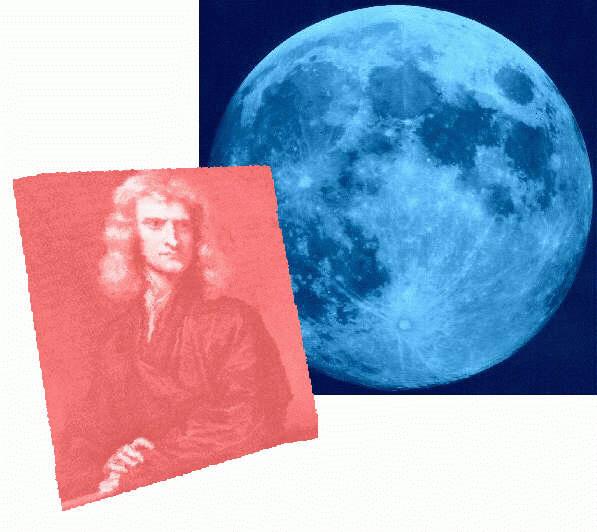 Newton at 46; Moon at full